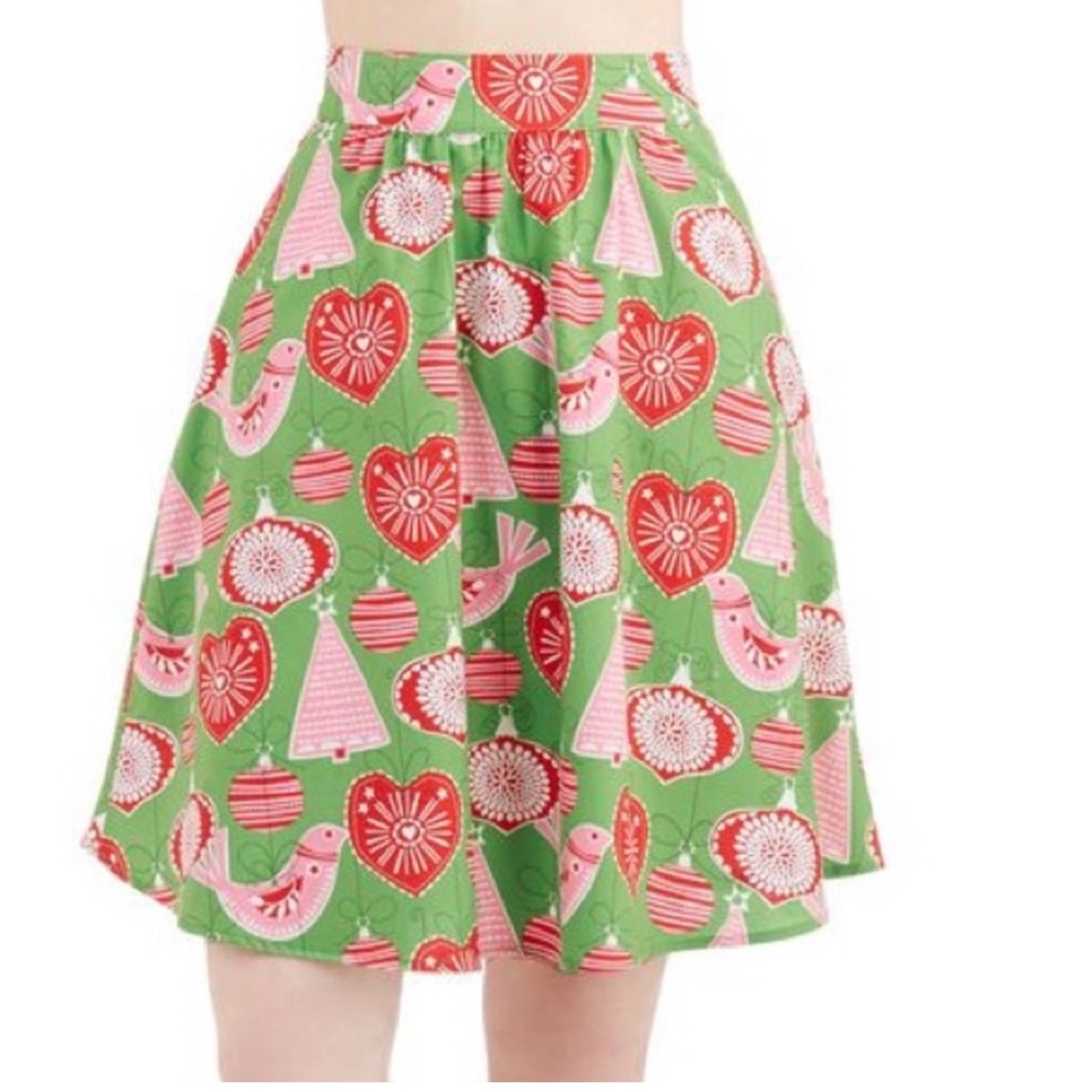 •nwt• modcloth's retrolicious See You Festoon holiday Christmas ornament skirt